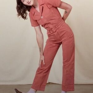 Big Bud Press *long-sleeved* coral jumpsuit size XS